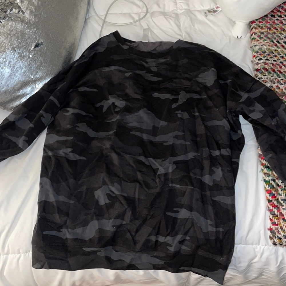 Athleta Camo Crewneck